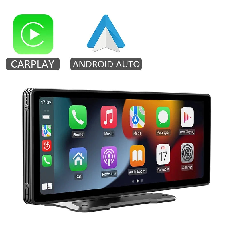 Autoradio Miroir 10.26" CarPlay Android Auto Sans Fil - Écran Tactile Bluetooth AUX USB