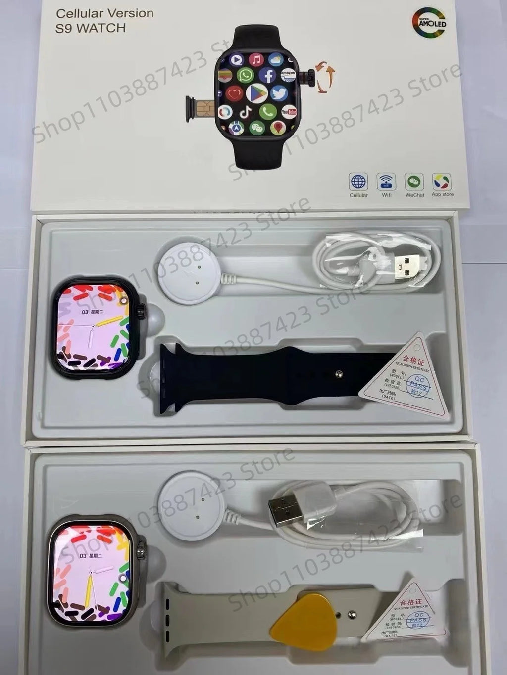 Montre Connectée X 5G - Écran AMOLED 2.29" avec Caméra Rotative 180°, GPS, WiFi, Slot SIM et Suivi Santé