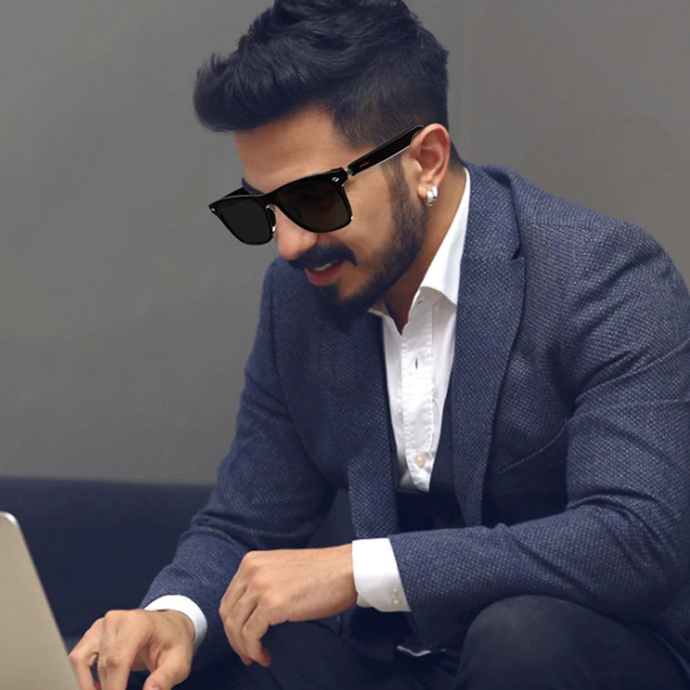 Lunettes Caméra avec Télécommande - Lunettes Sport Outdoor avec Caméra, Audio Open-Ear, Micro & Haut-Parleurs pour Homme & Femme