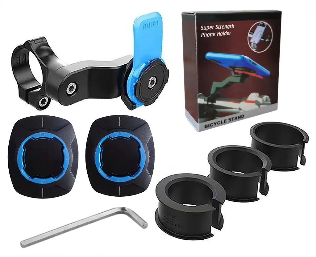 Support Téléphone Moto Vélo 360° Anti-Choc - Guidon Navigation GPS Universel