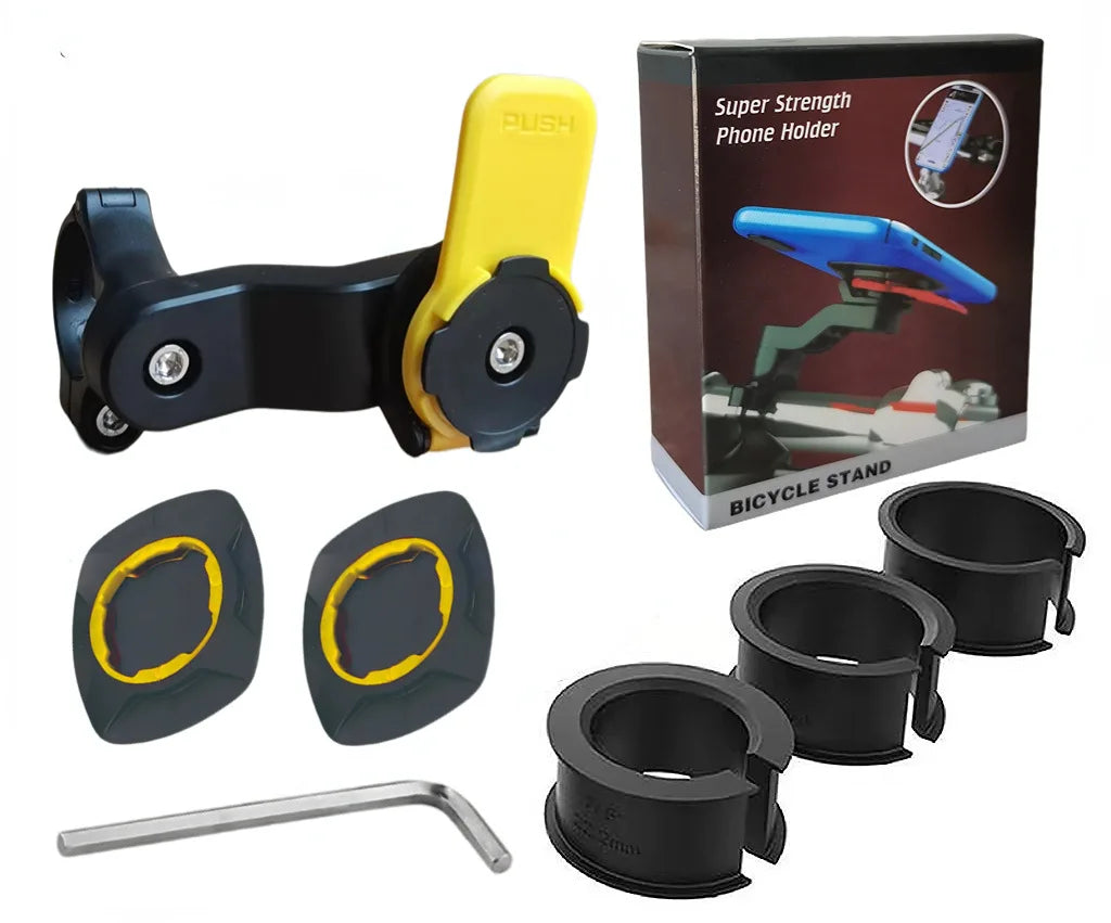 Support Téléphone Moto Vélo 360° Anti-Choc - Guidon Navigation GPS Universel